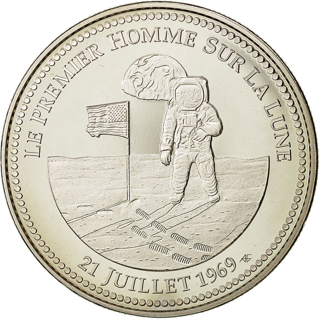 Francja, Medal, Le premier homme sur la Terre, Nauka i technologia, 1969