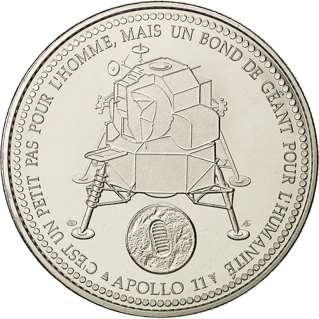 Francja, Medal, Le premier homme sur la Terre, Nauka i technologia, 1969