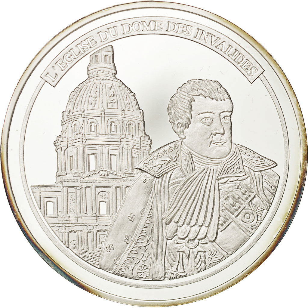 Francja, Medal, Monuments de Paris, L'Eglise du Dôme des Invalides, Sztuka i