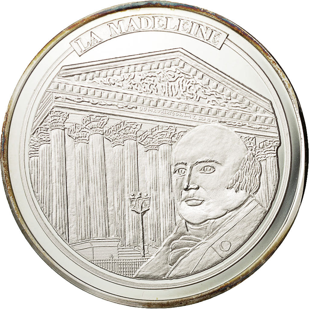 Francja, Medal, Monuments de Paris, La Madeleine, Sztuka i Kultura, AU(55-58)