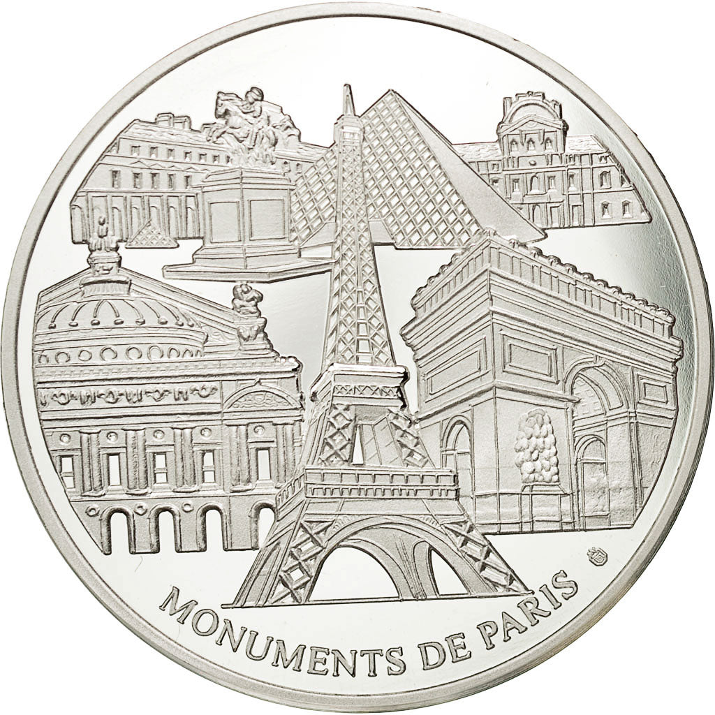 France, Medal, Monuments de Paris, L'Opéra Garnier, Arts & Culture, SUP, Cuivre