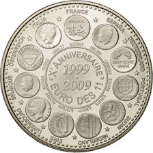Frankreich, Medal, L'Europe des XXVII Essai, 10ème Anniversaire 1999-2009 EURO