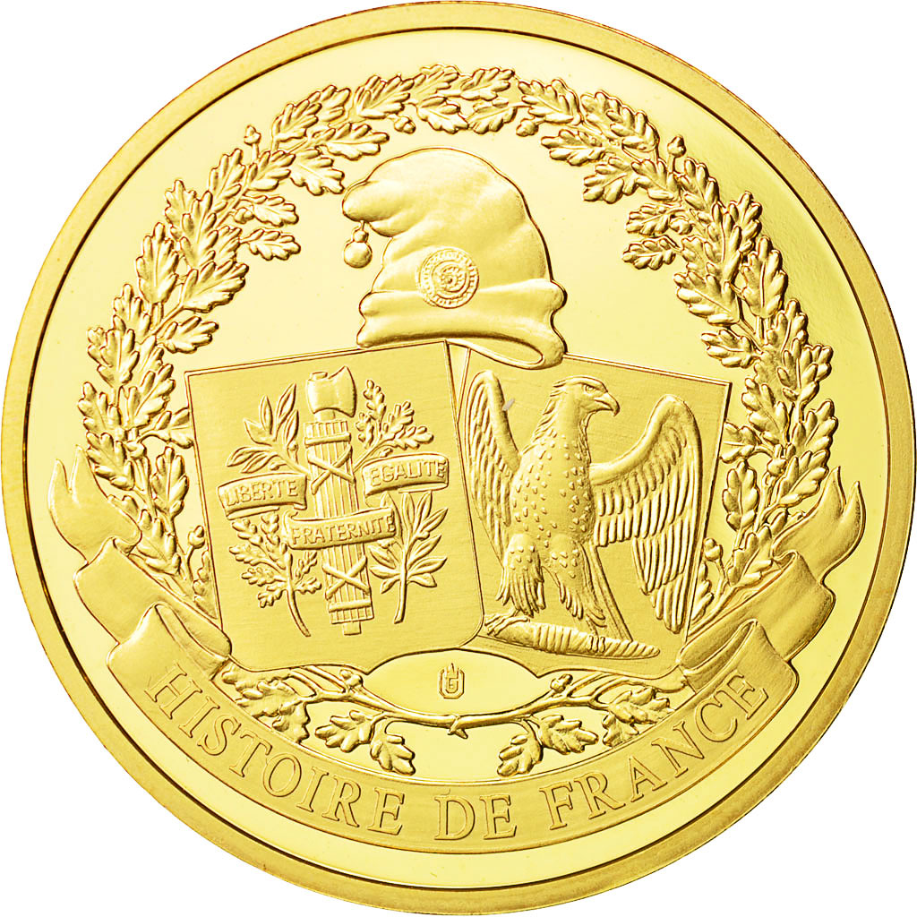 France, Medal, La baptême de Clovis, 25 décembre 498, History, Histoire de