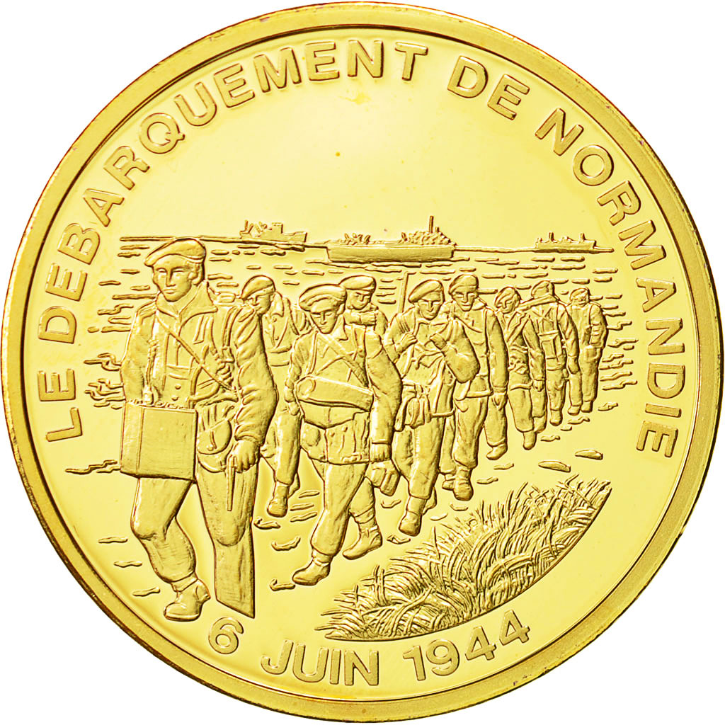 Francja, Medal, Le débarquement de Normandie 6 Juin 1944, Historia, Histoire de