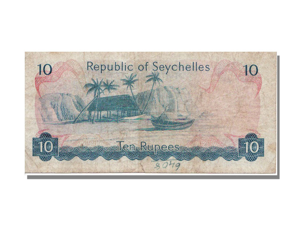 Seychelles, 10 Rupees, 1976, KM #19a, VF(30-35), AI 130461