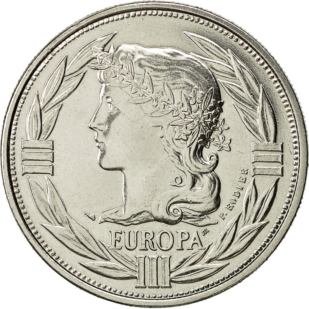 France, Medal, Ecu Europa, 1989, MS(63), Cupro-nickel
