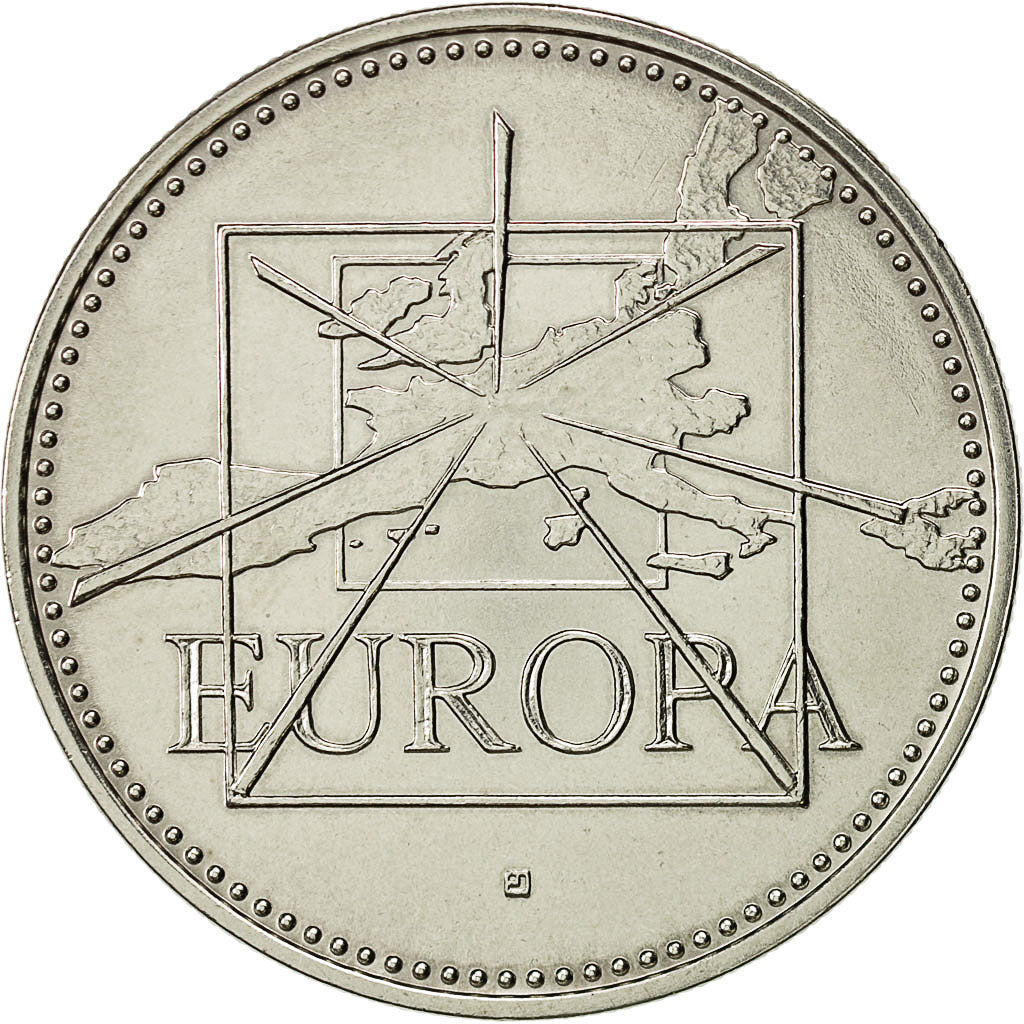 Francja, Medal, Ecu Europa, 1995, MS(63), Miedzionikiel