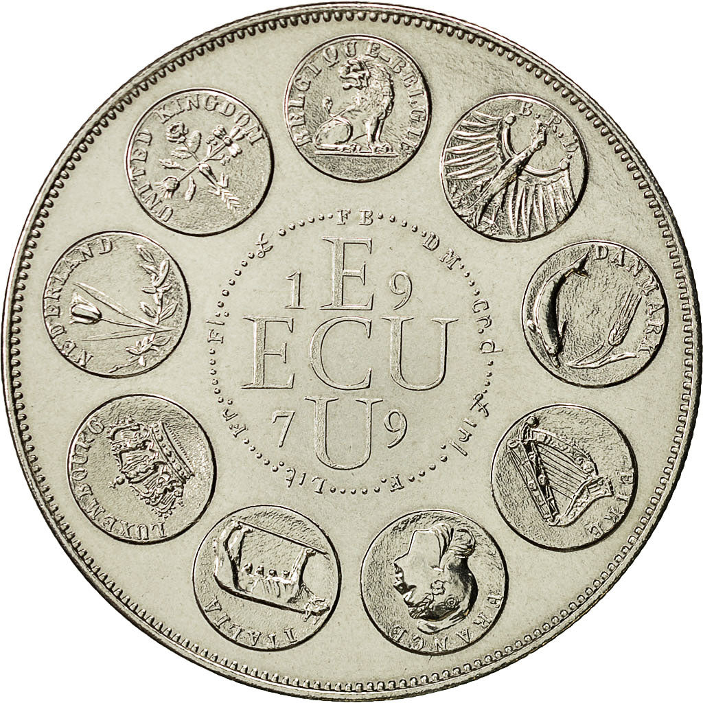 France, Medal, Ecu Europa, 1979, MS(63), Cupro-nickel