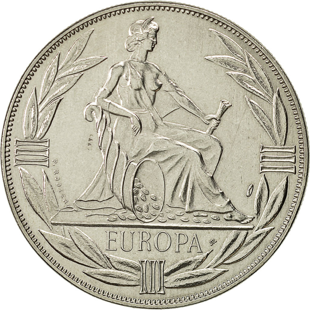 France, Medal, Ecu Europa, 1983, SPL, Cupro-nickel