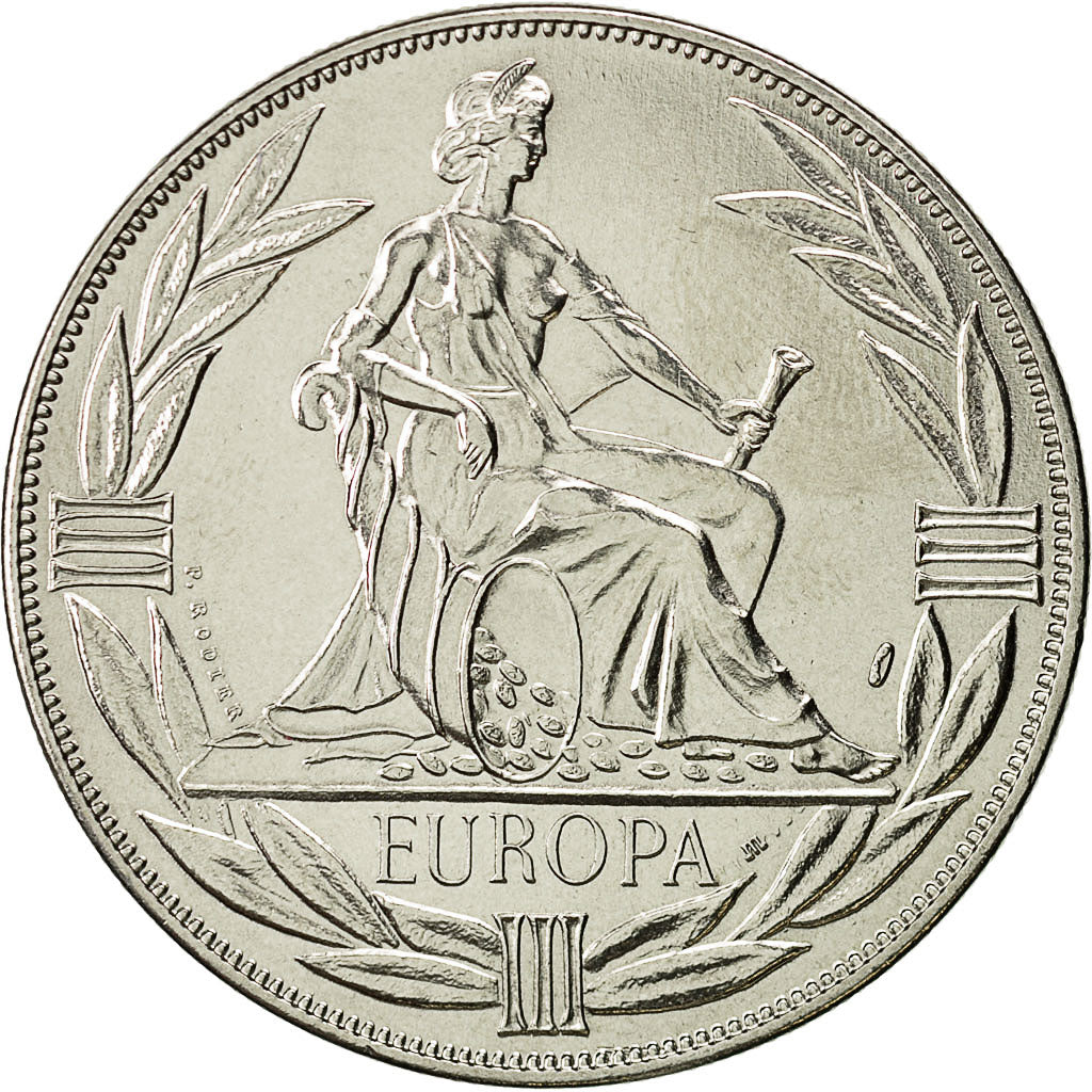 France, Medal, Ecu Europa, 1980, SPL, Cupro-nickel