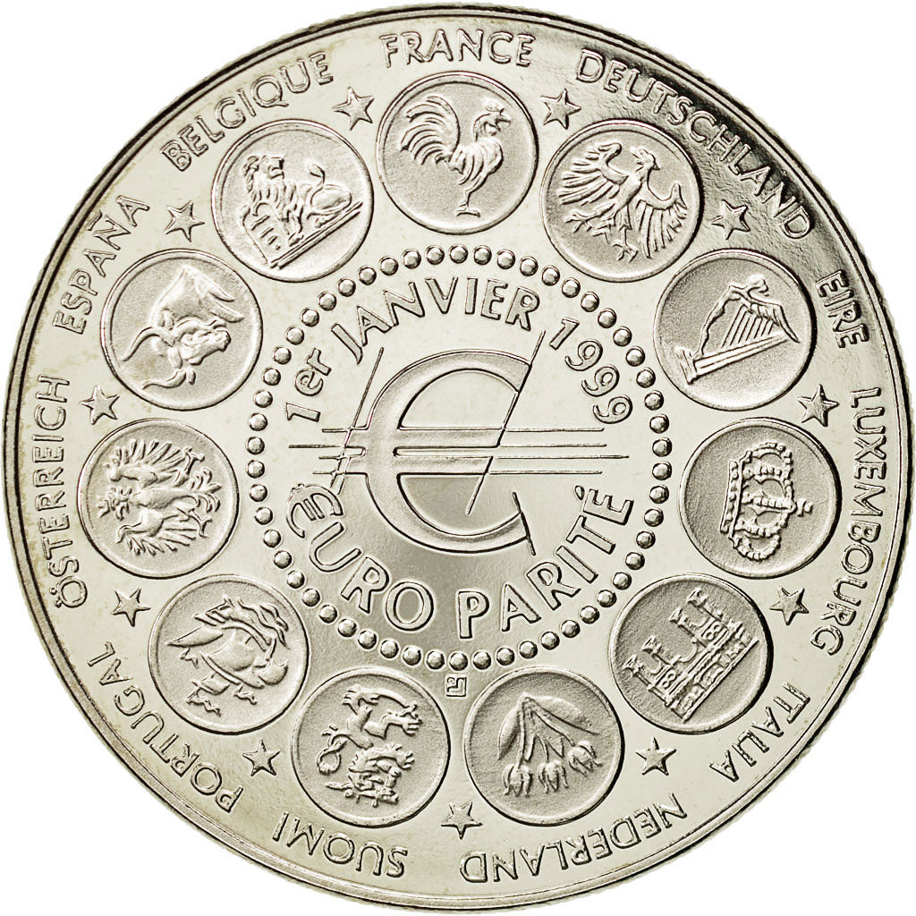 Francja, Medal, 1er Janvier 1999, Euro Parité, EUROPA, 1999, MS(63)