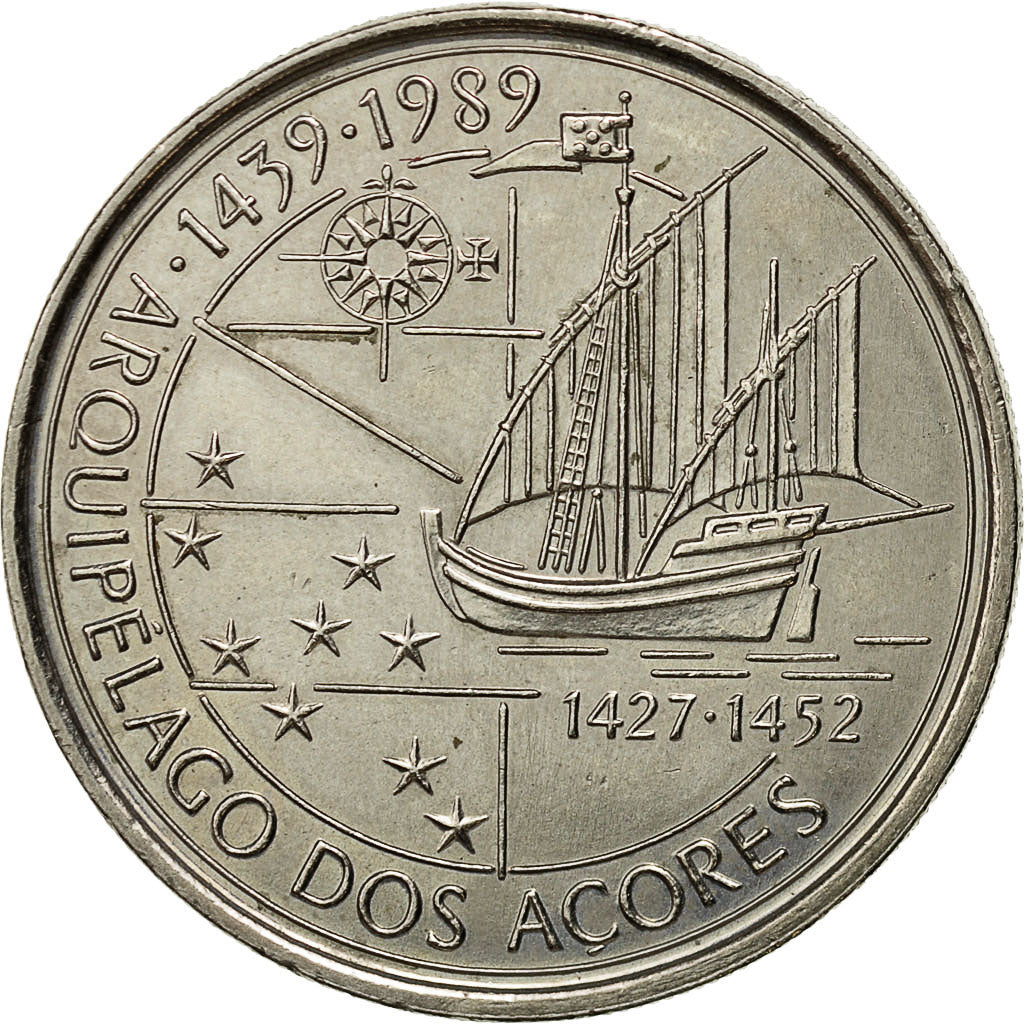 Portogallo, 100 Escudos, 1989, BB, Rame-nichel, KM:648