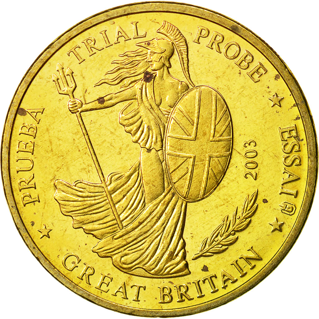 Großbritannien, Medal, Essai - 20C - Specimen, 2003, UNZ, Copper Gilt