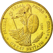 Großbritannien, Medal, Essai - 20C - Specimen, 2003, UNZ, Copper Gilt