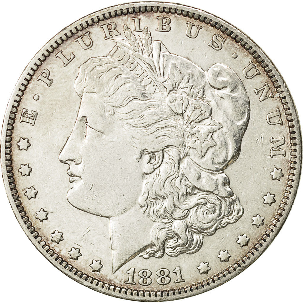 United States, Morgan Dollar, Dollar, 1881, U.S. Mint, Philadelphia, AU(50-53)