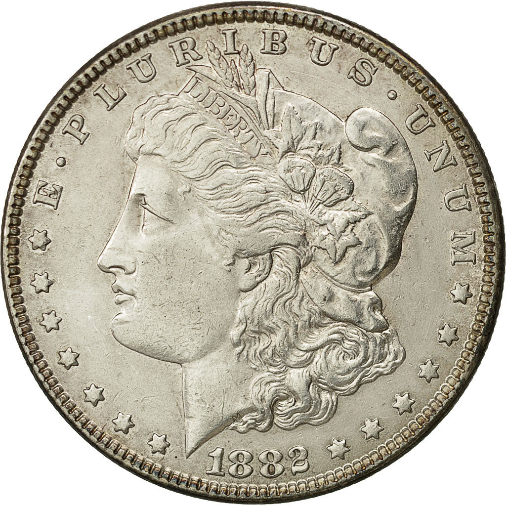 United States, Morgan Dollar, Dollar, 1882, U.S. Mint, Philadelphia, AU(50-53)