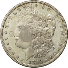United States, Morgan Dollar, Dollar, 1880, U.S. Mint, Philadelphia, AU(50-53)