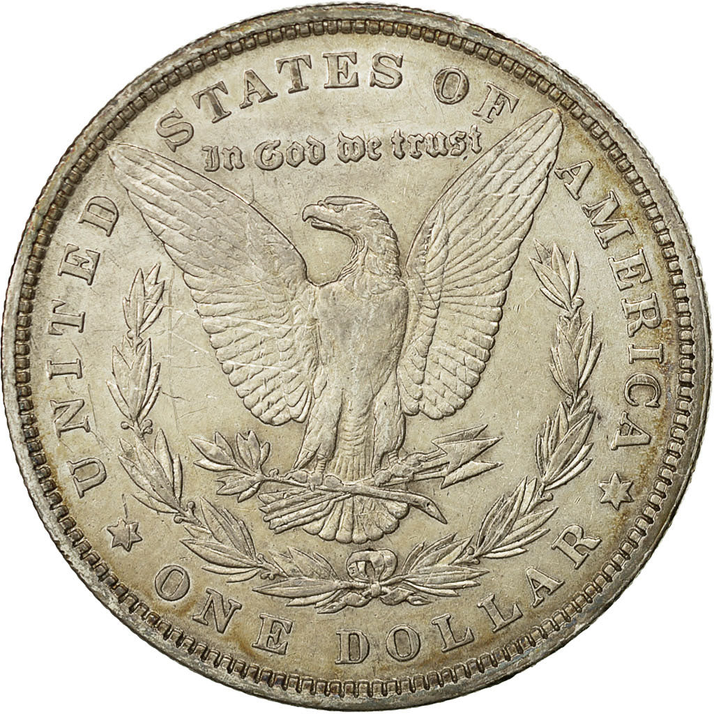 United States, Morgan Dollar, Dollar, 1880, U.S. Mint, Philadelphia, AU(50-53)