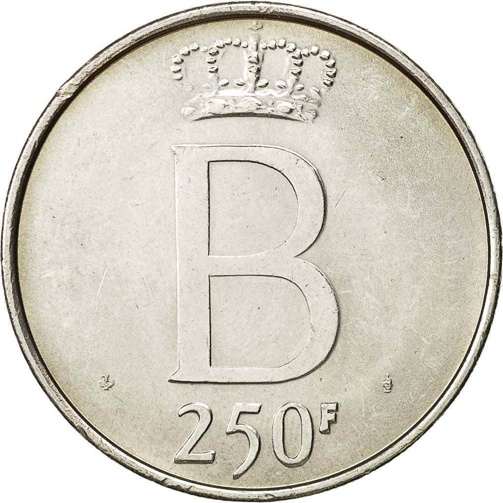 Belgio, 250 Francs, 250 Frank, 1976, SPL-, Argento, KM:157.1