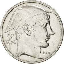 Belgium, 50 Francs, 50 Frank, 1949, AU(50-53), Silver, KM:136.1