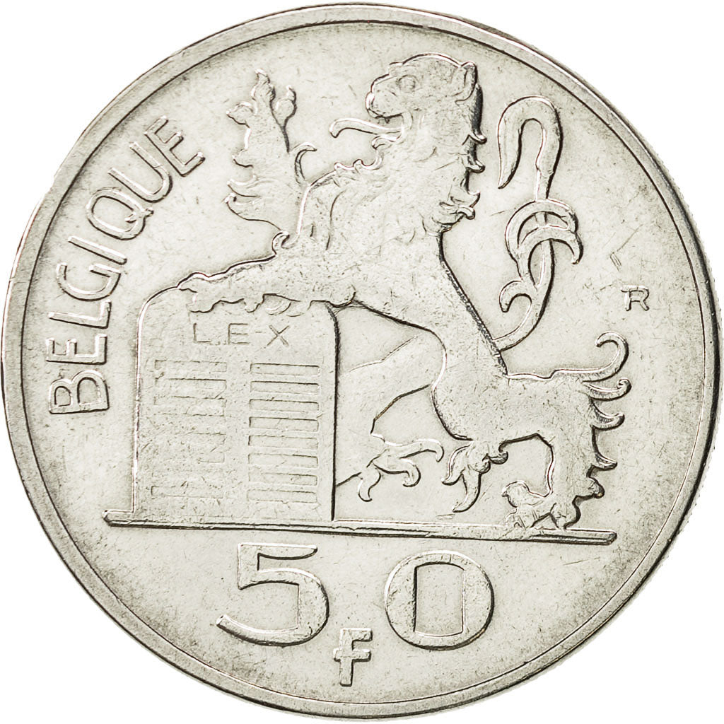 Belgien, 50 Francs, 50 Frank, 1949, SS+, Silber, KM:136.1