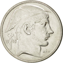 Belgium, 50 Francs, 50 Frank, 1949, AU(50-53), Silver, KM:136.1