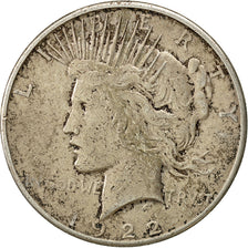 United States, Peace Dollar, Dollar, 1922, U.S. Mint, San Francisco, VF(30-35)