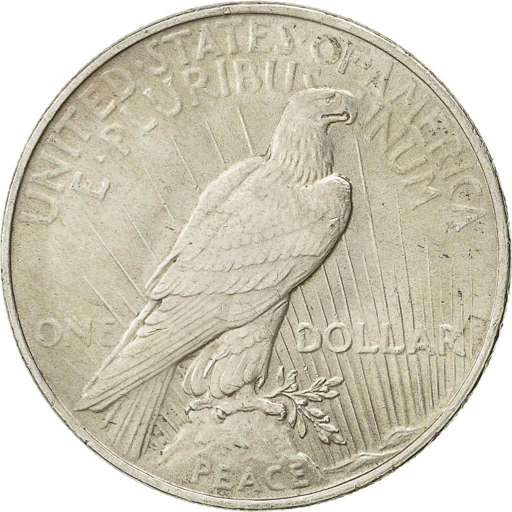 États-Unis, Peace Dollar, Dollar, 1922, U.S. Mint, Philadelphie, TTB+, Argent