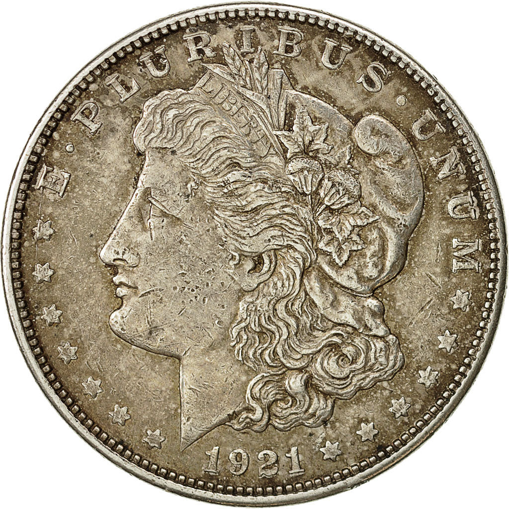 United States, Morgan Dollar, Dollar, 1921, U.S. Mint, Denver, AU(50-53)