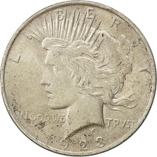 États-Unis, Peace Dollar, Dollar, 1923, U.S. Mint, Philadelphie, SUP, Argent