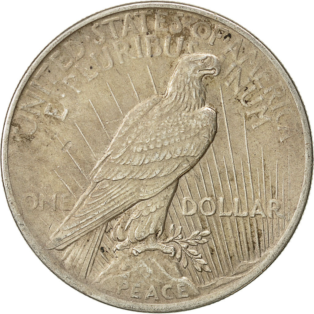 United States, Peace Dollar, Dollar, 1924, U.S. Mint, Philadelphia, AU(55-58)