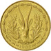 West African States, 5 Francs, 1982, AU(55-58), Aluminum-Nickel-Bronze, KM:2a