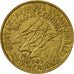 Estados africanos ecuatoriales, 25 Francs, 1962, Paris, MBC+, Aluminio - bronce