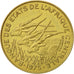 Central African States, 10 Francs, 1975, Paris, AU(50-53), Aluminum-Bronze, KM:9