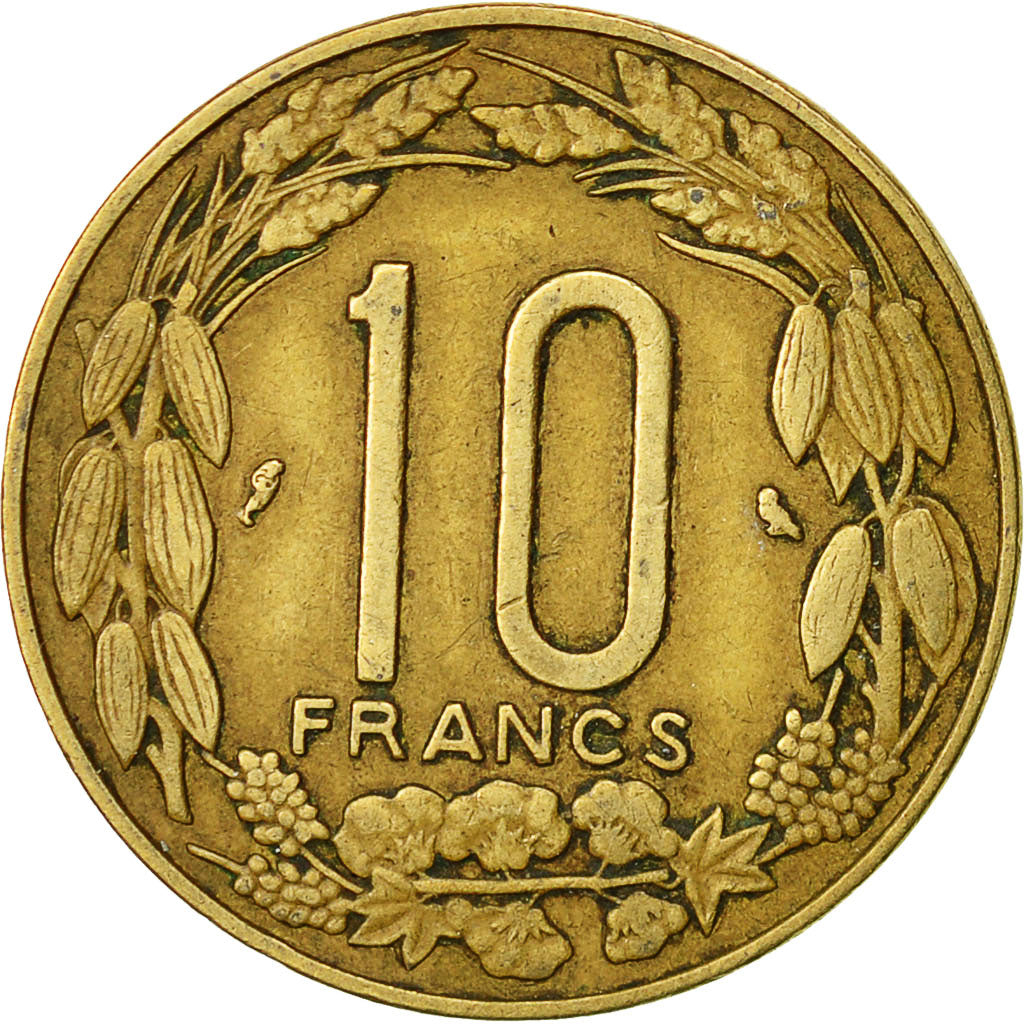 EQUATORIAL AFRICAN STATES, 10 Francs, 1969, Paris, EF(40-45)