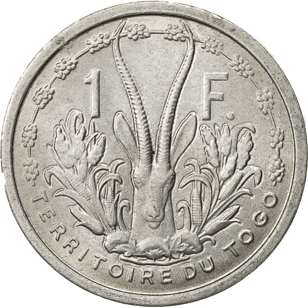 Togo, Franc, 1948, Paris, EF(40-45), Aluminum, KM:4