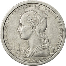 Monnaie, French West Africa, Franc, 1955, TTB+, Aluminium, KM:3