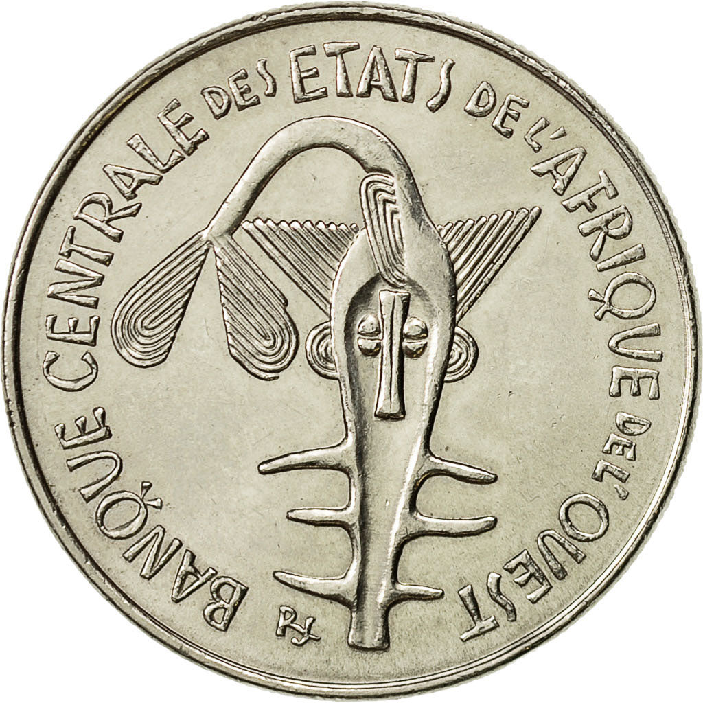 Coin, West African States, 100 Francs, 1972, AU(50-53), Nickel, KM:4