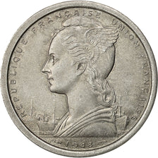 Französisch-Äquatorialafrika, 2 Francs, 1948, Paris, SS, Aluminium, KM:7