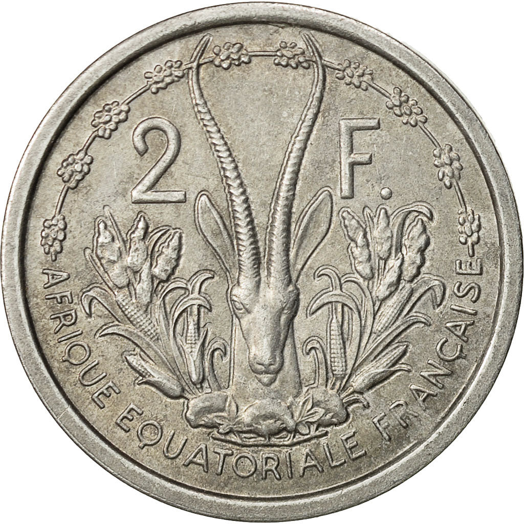 Französisch-Äquatorialafrika, 2 Francs, 1948, Paris, SS, Aluminium, KM:7