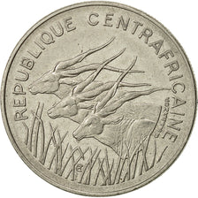 Repubblica Centrafricana, 100 Francs, 1976, BB, Nichel, KM:7