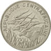 Central African Republic, 100 Francs, 1976, EF(40-45), Nickel, KM:7