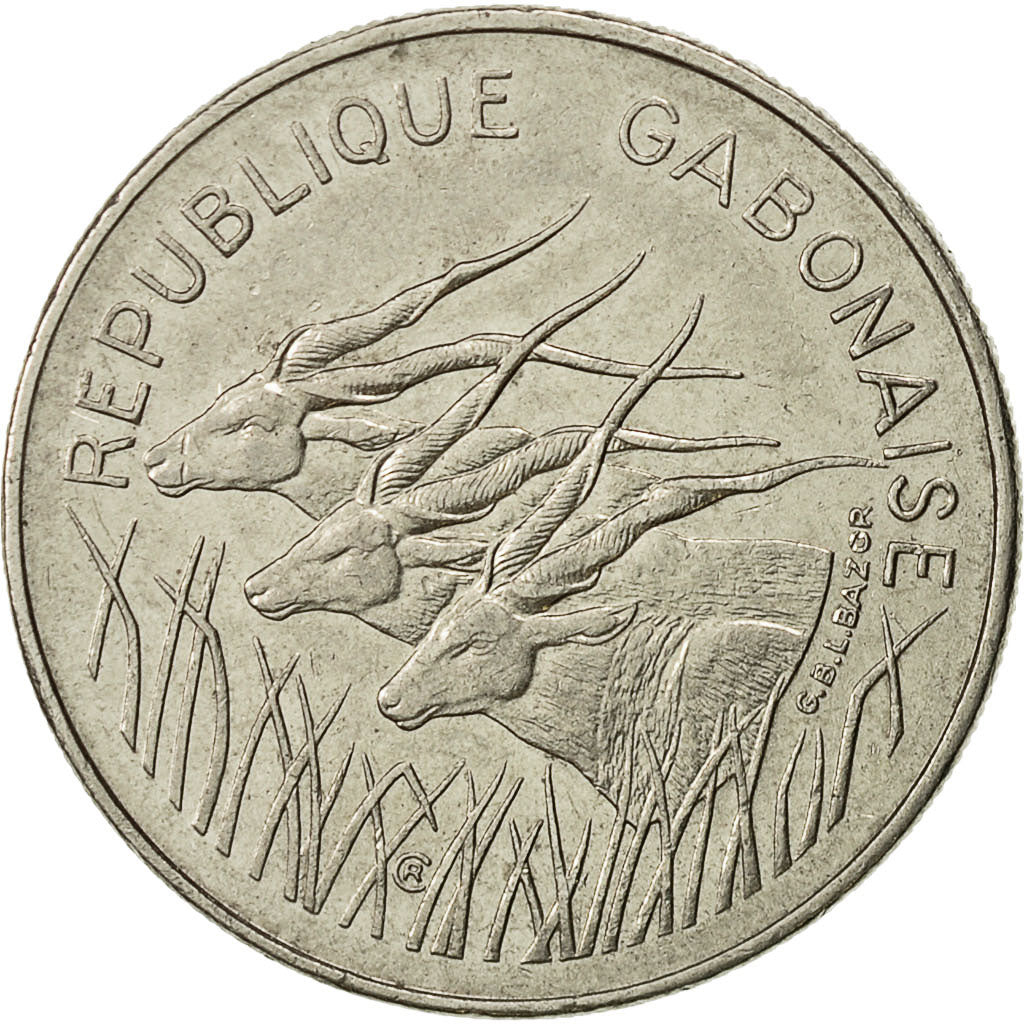 Gabon, 100 Francs, 1975, Paris, TTB+, Nickel, KM:13