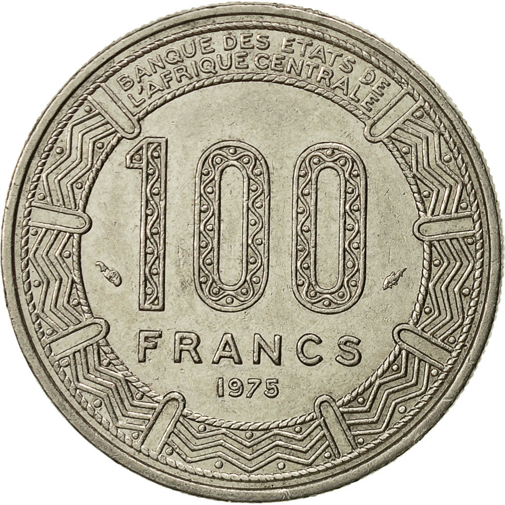 Gabon, 100 Francs, 1975, Paris, TTB+, Nickel, KM:13