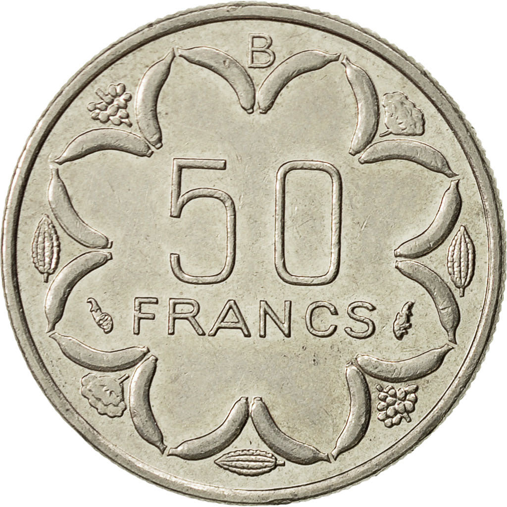 États de l'Afrique centrale, 50 Francs, 1977, Paris, TTB+, Nickel, KM:11