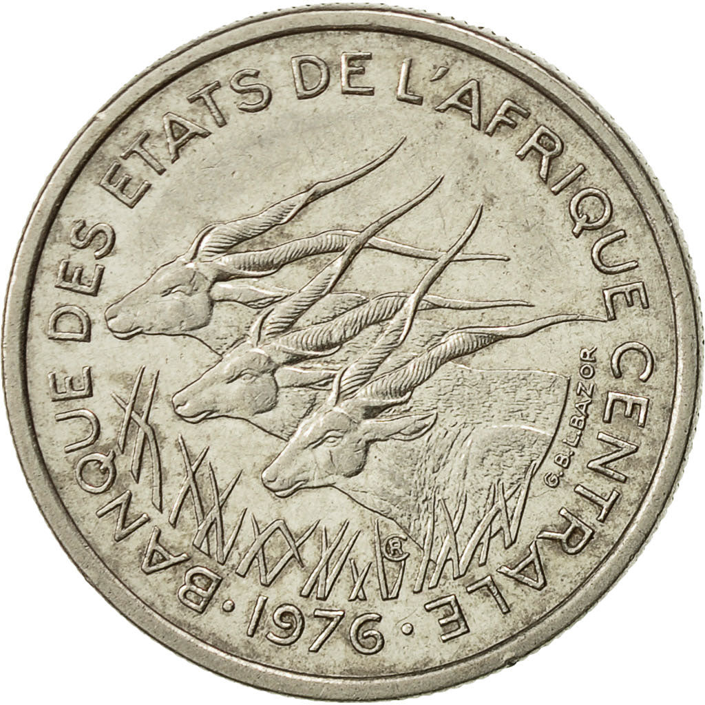 États de l'Afrique centrale, 50 Francs, 1976, Paris, TTB+, Nickel, KM:11