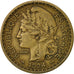 Togo, 2 Francs, 1924, Paris, EF(40-45), Aluminum-Bronze, KM:3