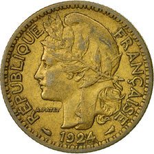 Togo, Franc, 1924, Paris, EF(40-45), Aluminum-Bronze, KM:2