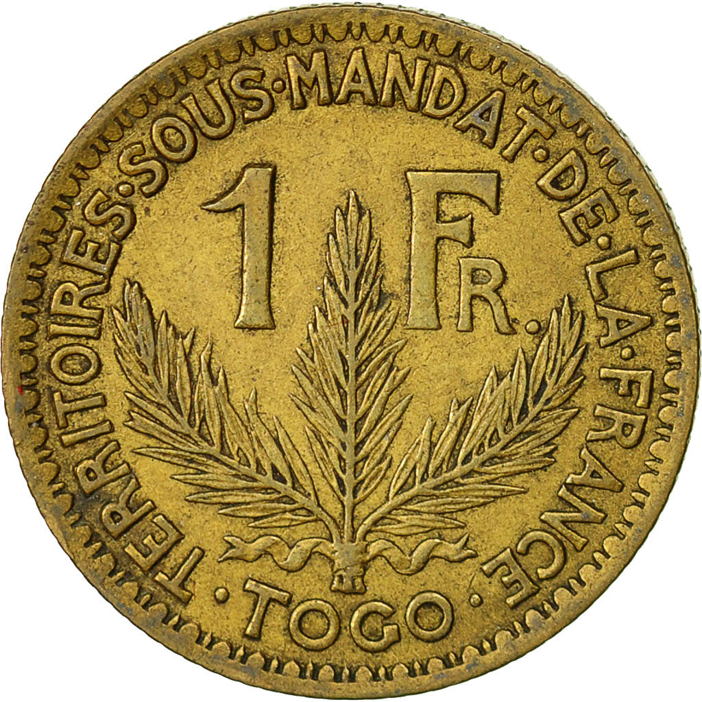Moneta, Togo, Franc, 1924, Paris, EF(40-45), Aluminium-Brąz, KM:2
