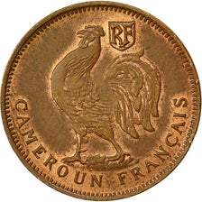 Cameroon, 50 Centimes, 1943, Pretoria, EF(40-45), Bronze, KM:4